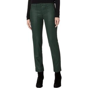 KUT Reese Green Coated Denim Ankle Straight Leg Pant/Jean Women’s Size 8